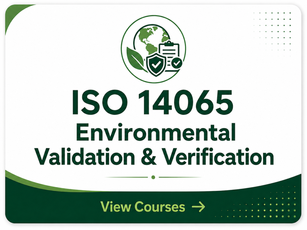 ISO 14065 – Environmental Validation & Verification